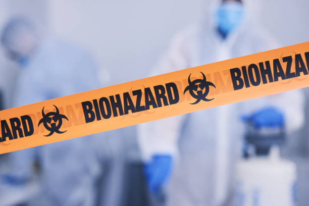 Professional Biohazard Cleanup technician working in Homer, IL